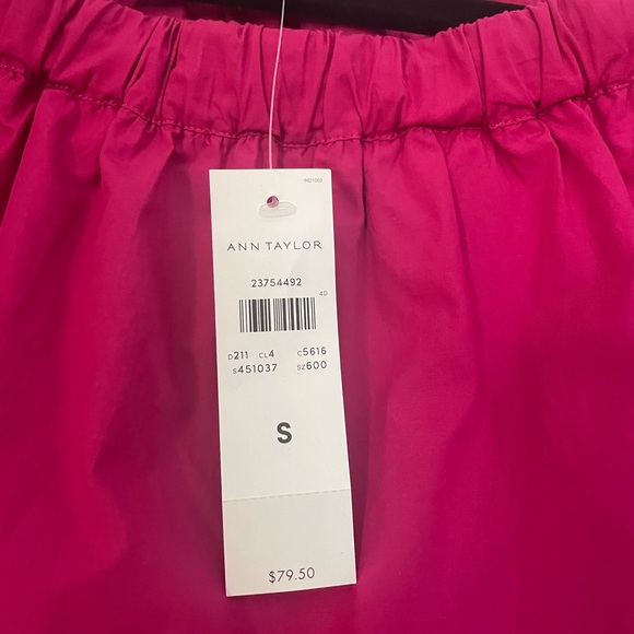 Ann Taylor Fuchsia Off-Shoulder Blouse - Picture 4 of 9